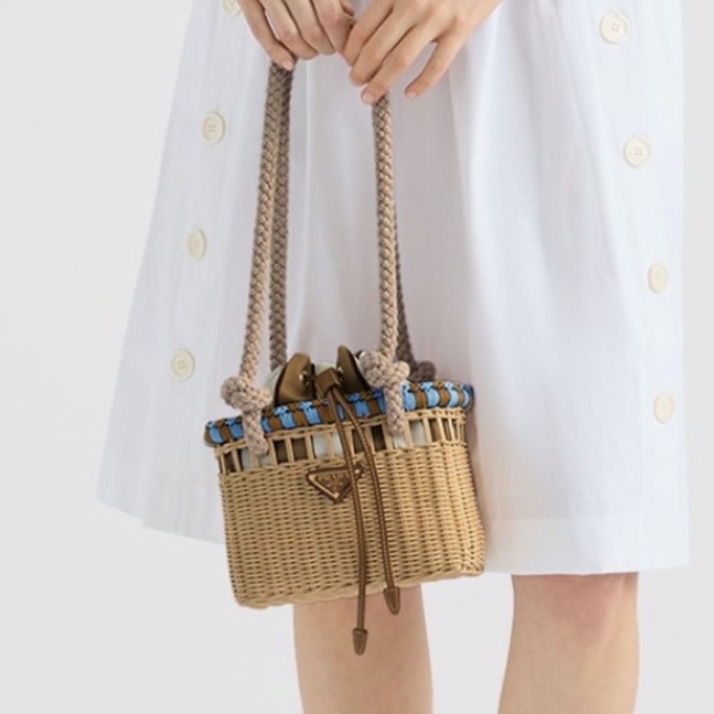 Authentic Prada Wicker Mini-Bag - image 7